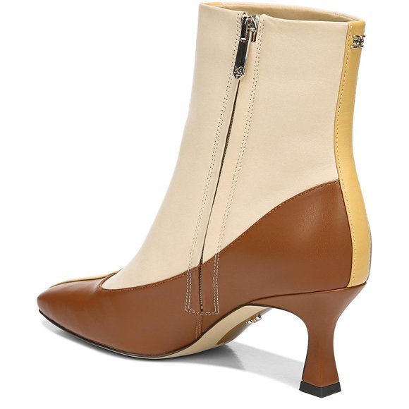 SOLD SAM EDELMAN Liza Colorblock Booties Ankle Boots 7 - Picture 6 of 16